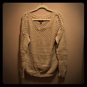 Grey/Silver American Eagle Knit Sweater XL